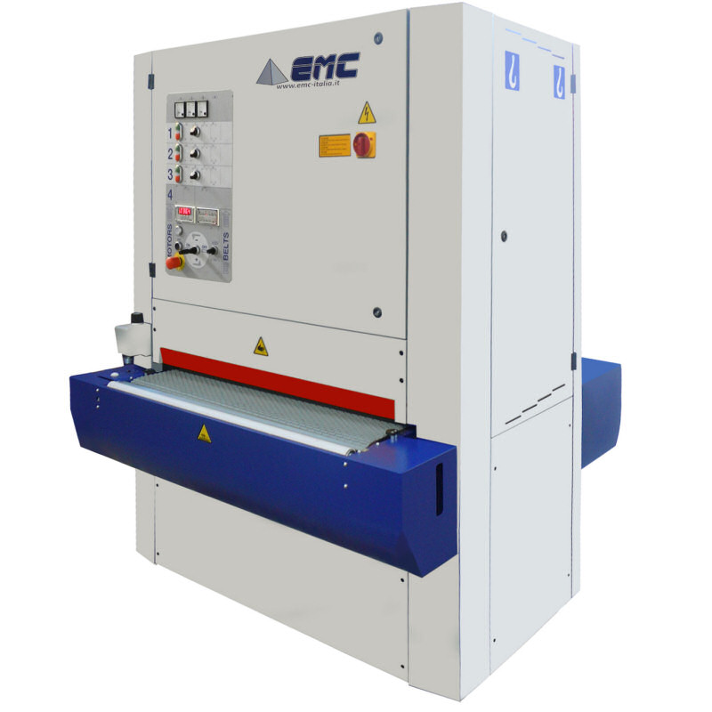 43" x 6-11/16" EMC #Mercury-1100-WK, 2-Hd. Top Knife Planer/Sander, 86.6" x 44" belt, 63 FPM, 5-9/16" knife & - Image 1