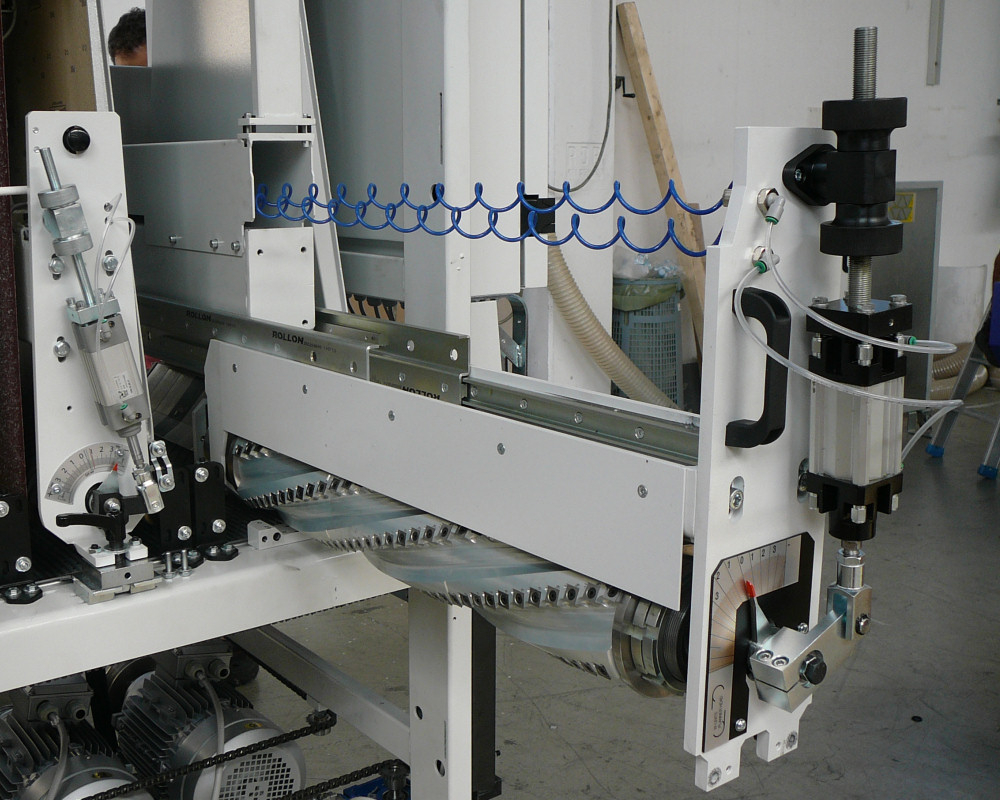 43" x 6-11/16" EMC #Mercury-1100-WK, 2-Hd. Top Knife Planer/Sander, 86.6" x 44" belt, 63 FPM, 5-9/16" knife & - Image 3