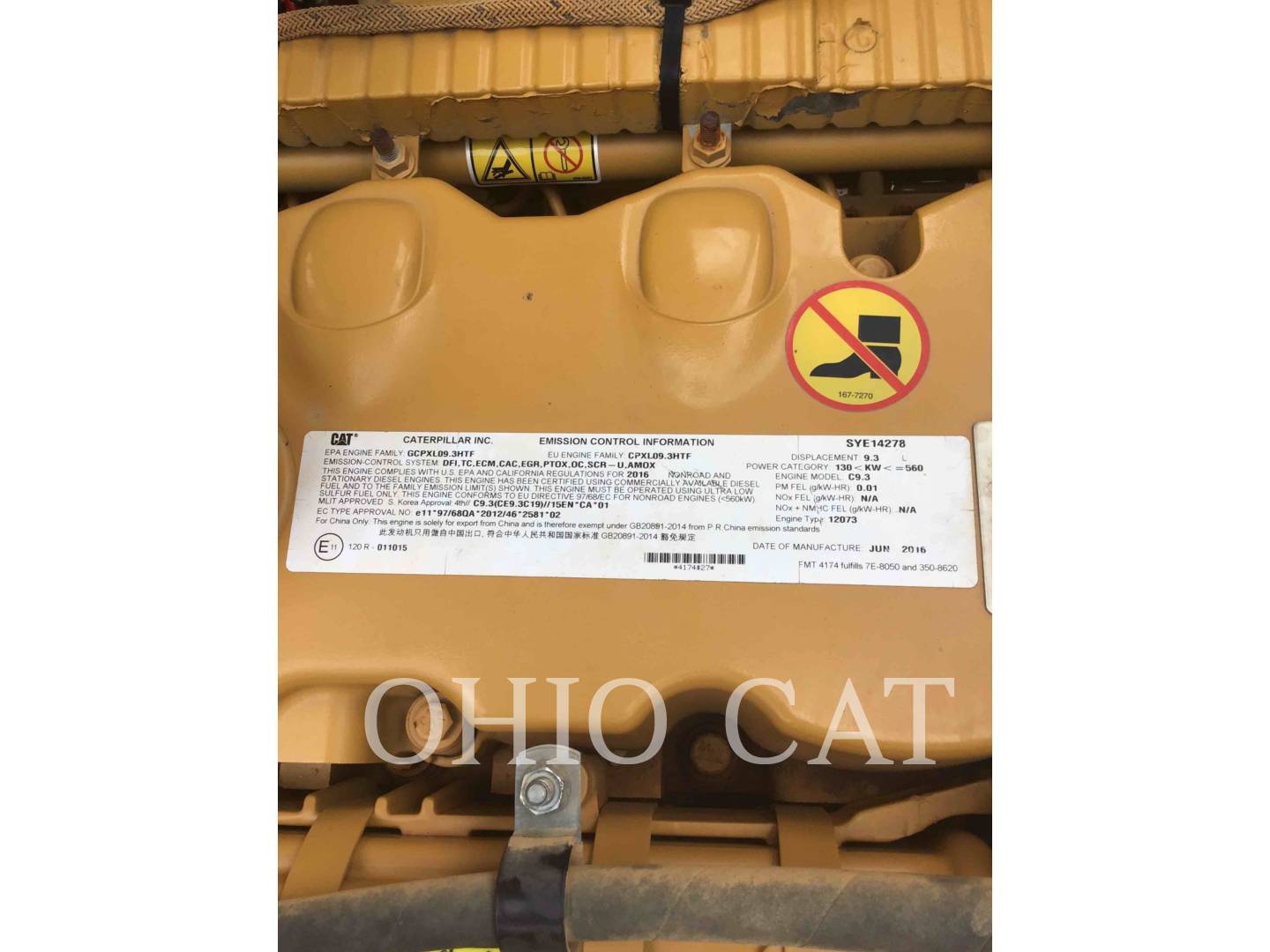 Caterpillar 336FL, Crawler Excavator, 3769 hours, S/N: KCS00129, 2016 - Image 8