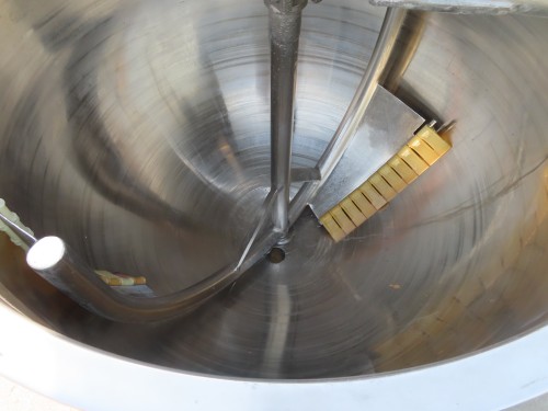 125 gallon Groen #TA-125, Stainless Steel jacketed kettle with sweep scraper, 45 psi - Image 4