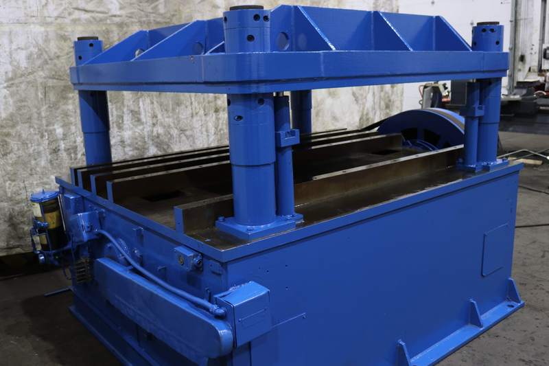 60 Ton, 4-Post cut-off press, 1 stroke, 22" open height, 90" L x 75" W bed, 15 HP, #76179 - Image 6