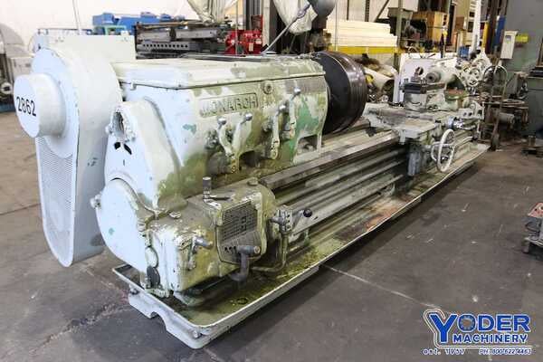 30" x 96" Monarch #25N, engine lathe, 2-1/4" spindle hole diameter, rapid traverse, 30 HP, #68037 - Image 10