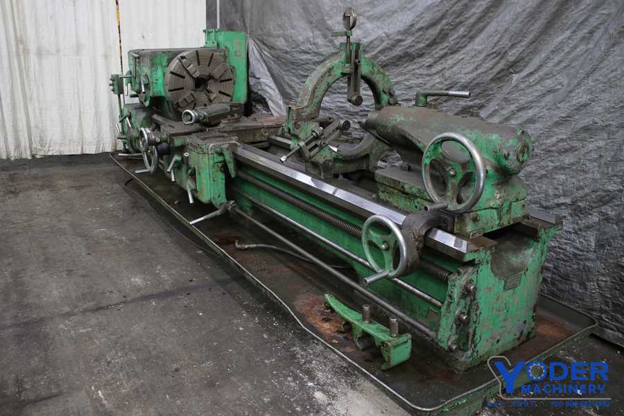 30" x 96" Sidney #LOT-250, engine lathe, 17" swing over cross slide, 4-jaw 24" chuck, steady rest, 25 HP - Image 2