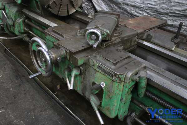 30" x 96" Sidney #LOT-250, engine lathe, 17" swing over cross slide, 4-jaw 24" chuck, steady rest, 25 HP - Image 7