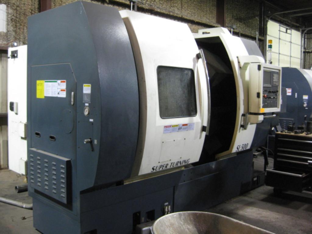 Johnford #SL-500CS-Y, 4-Axis CNC Turning Center, 22.8" swing, 3" bar, 28" centers, 2014 - Image 2