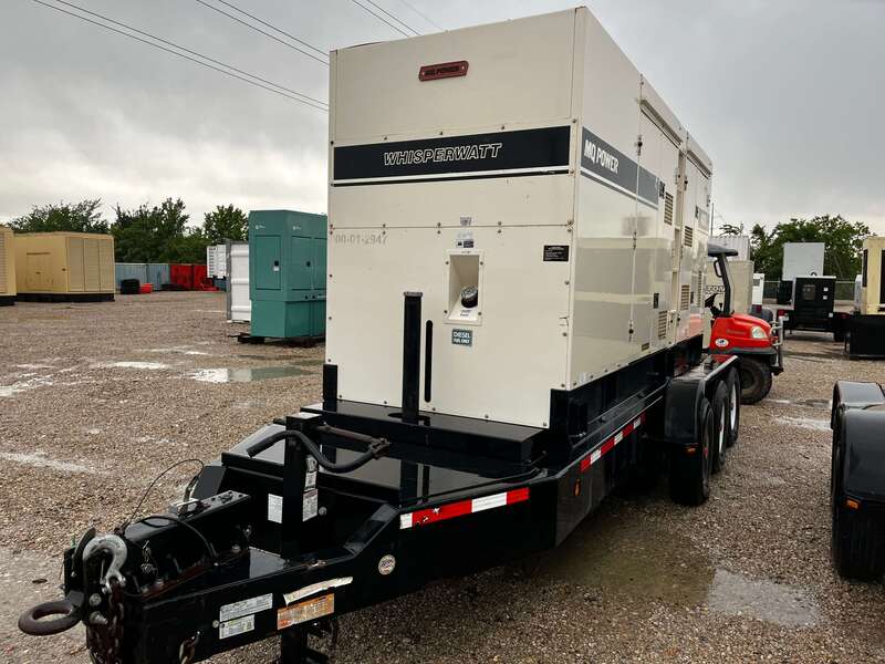 352 KW Multiquip #DCA400SSI4I, trailer mounted diesel generator, sound attenuated enclosure, Tier 4i, 11317 - Image 3