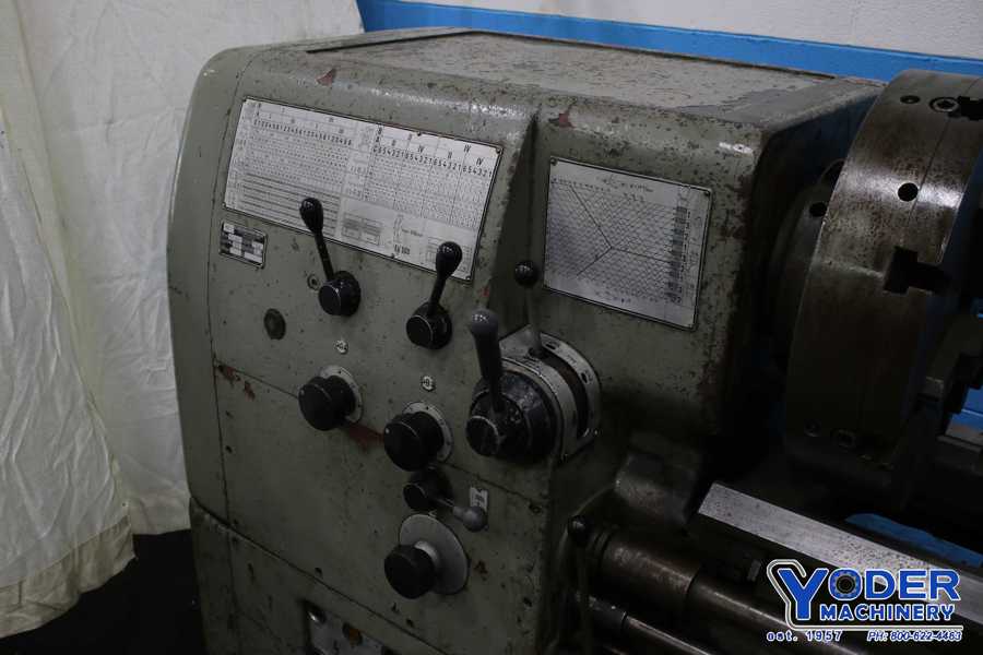 24" x 72" Model #EU500, Hungarian engine lathe, 4-jaw 20" chuck, taper attachment, #74351 - Image 7
