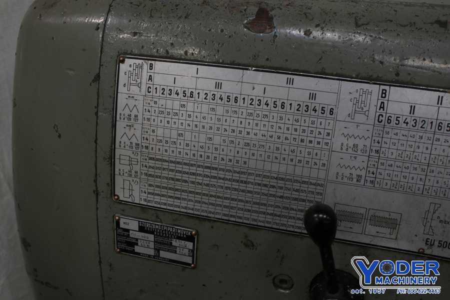 24" x 72" Model #EU500, Hungarian engine lathe, 4-jaw 20" chuck, taper attachment, #74351 - Image 9