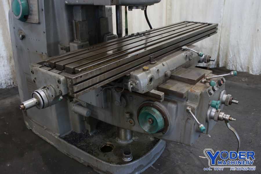 Cincinnati #415-15, vertical mill, 16-1/4" x79-3/4" table, coolant, power draw bar, #75370 - Image 2