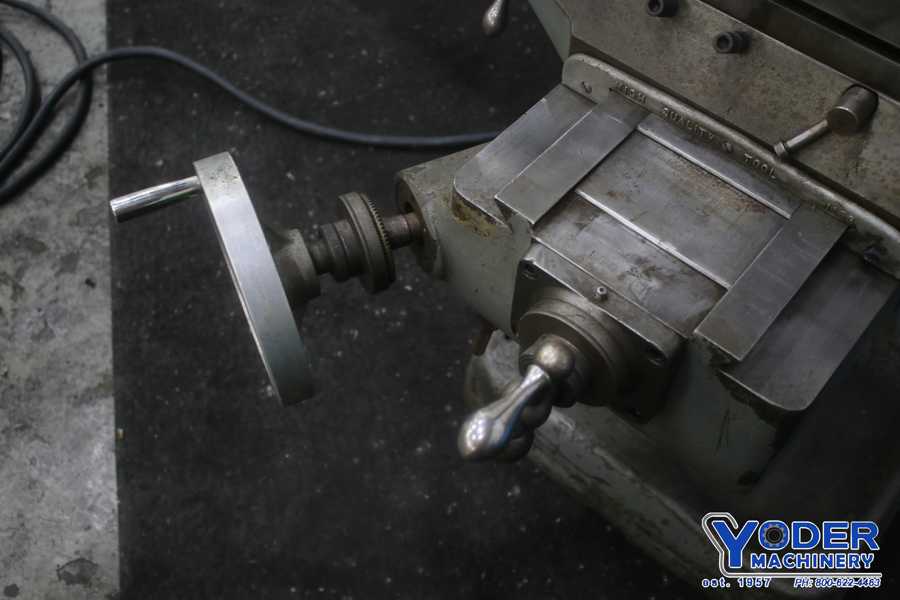 Bridgeport #Series-I, vertical ram type mill, 9" x42" table, 1.5 HP, one shot lube, #75130 - Image 4