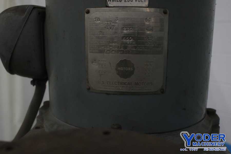 Bridgeport #Series-I, vertical ram type mill, 9" x42" table, 1.5 HP, one shot lube, #75130 - Image 7