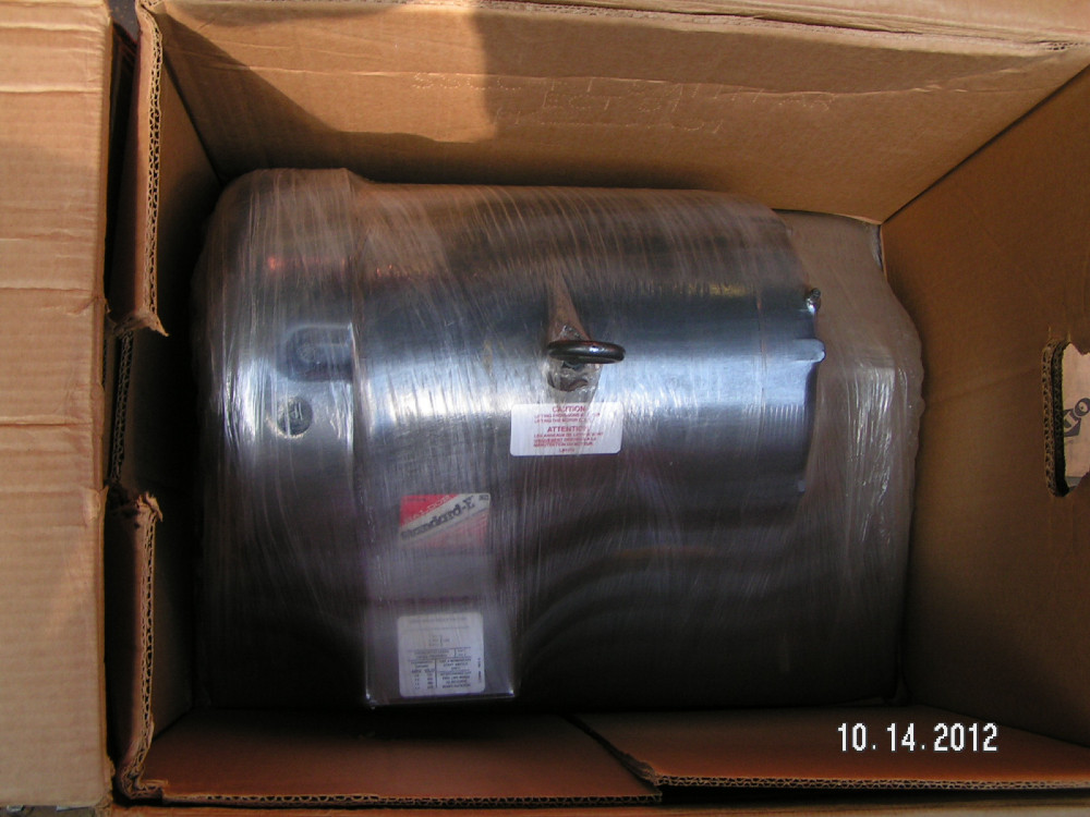 7.5 HP 1760 RPM Baldor-Reliance M3710T-5 Standard-E 60 Hz 3-Phase, Frame 213T, TEFC, 575 Volts, new (8 UNITS) - Image 1