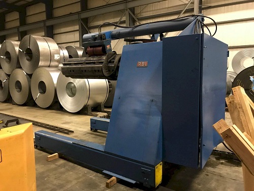 60000 lb. Red Bud #RM30-72-60, mandrel uncoiler, 75" mandrel face, 72" outside dimensions, 20" ID, 1996 - Image 3