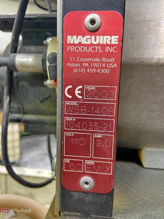 Maguire #WSB-140R, 3 componet blender, 350-450 lbs/hr., serial #104035-21 - Image 6