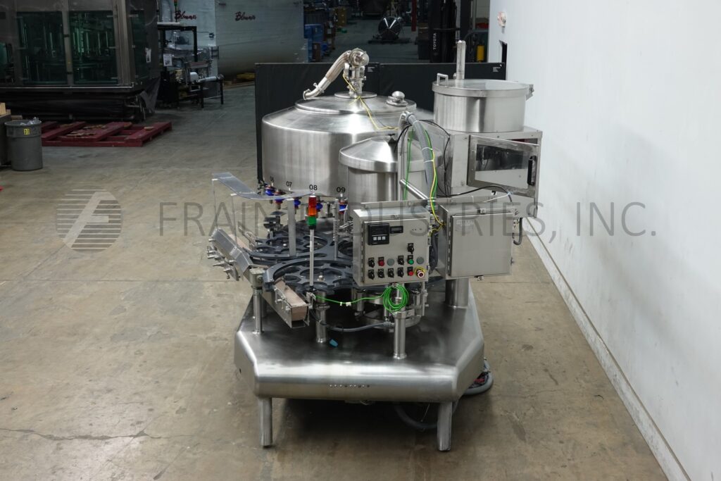 Federal #21-8, automatic, 21 head rotary, stainless steel, pressure gravity filler and 8 head rotary screw - Image 3