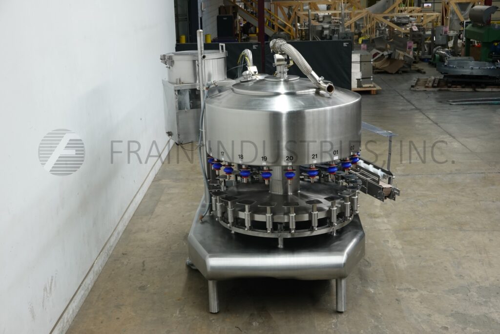 Federal #21-8, automatic, 21 head rotary, stainless steel, pressure gravity filler and 8 head rotary screw - Image 4
