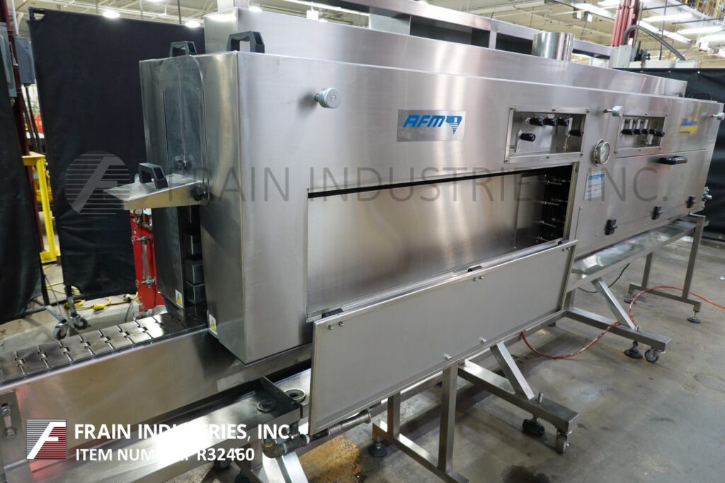 Tripack #HSA240/WSN300-3M, Stainless Steel, shrink neck bander and sleever with conveyor and steam shrink - Image 2