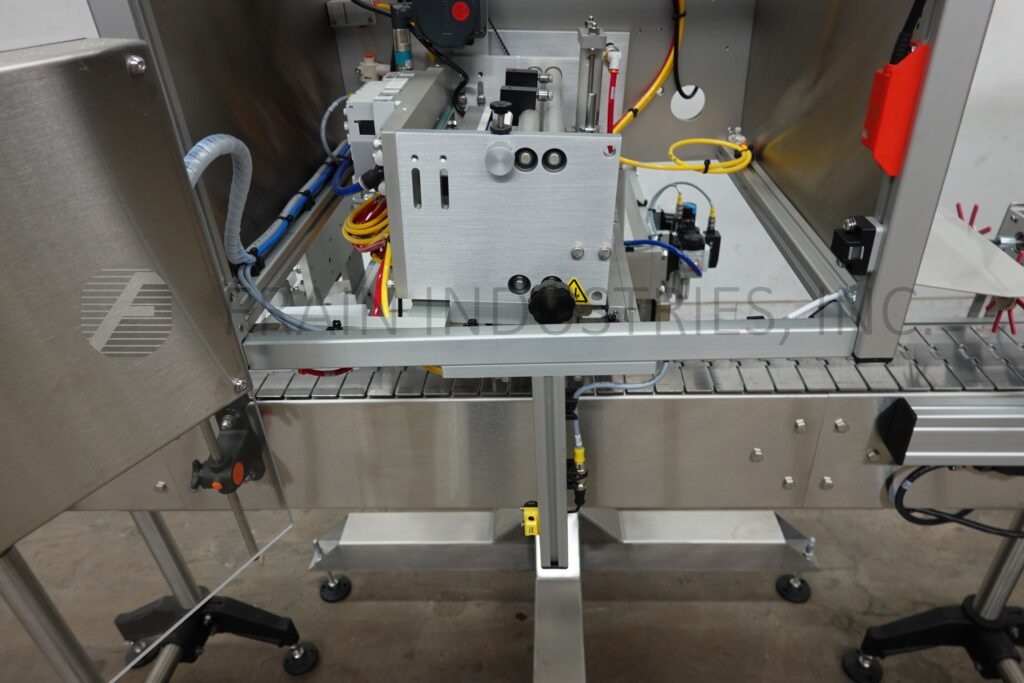 Axon #EZ300, automatic, tamper evident shrink neck bander or sleeve label applicator with shrink tunnel - Image 2