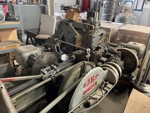 U.S. Baird #3-24, wire forming 4 slide, 24" wire feed, form lifter, stripper, variable speed motor - Image 1