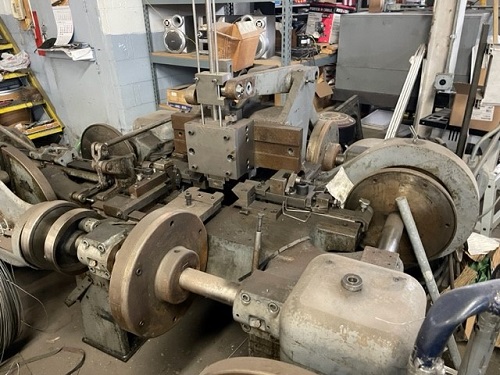 U.S. Baird #3-24, wire forming 4 slide, 24" wire feed, form lifter, stripper, variable speed motor - Image 3