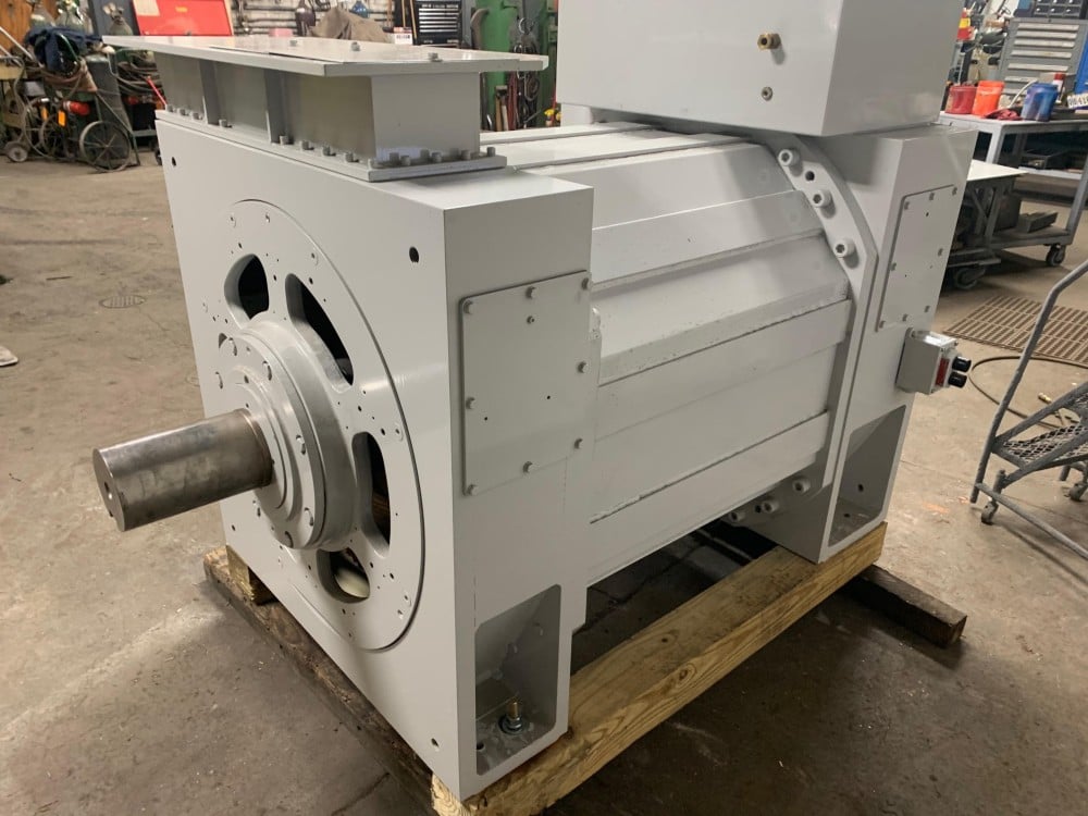 3000 HP 800/1200/1950 RPM Ward Leonard, Frame 5460, DPBB-BV, 40/60/98 Hz, 2300/4000 Volts, surplus - Image 2