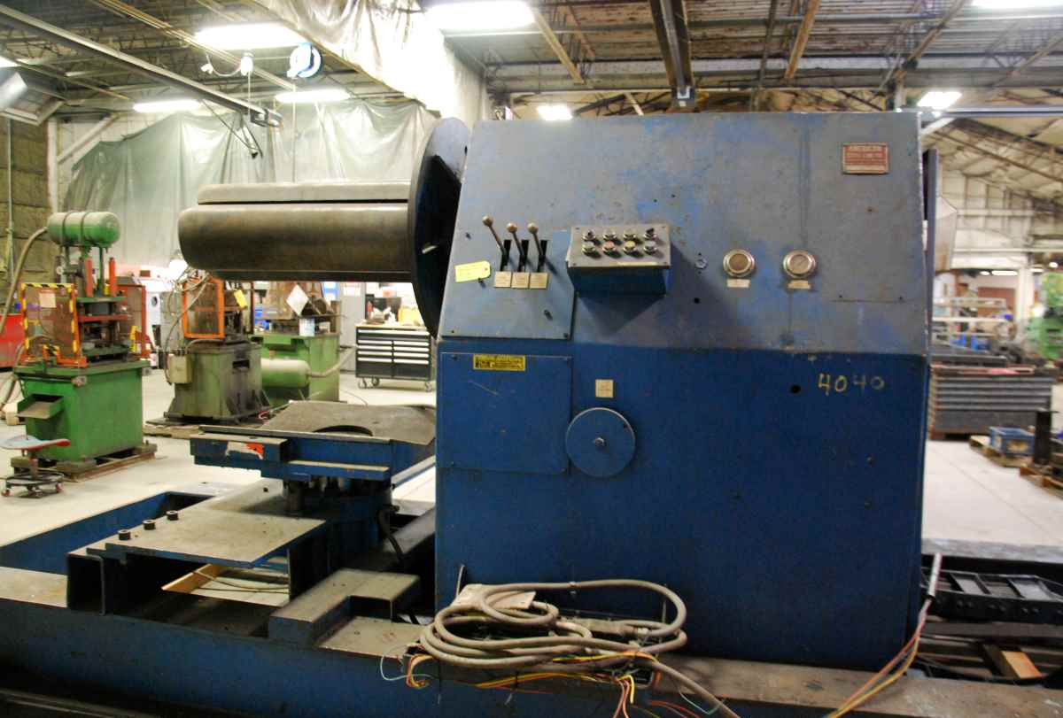 20000 lb. American Steel Line #1000, single uncoiler w/ coil car, 36" width, 15" ID, 3-arm hydraulic expansion - Image 4