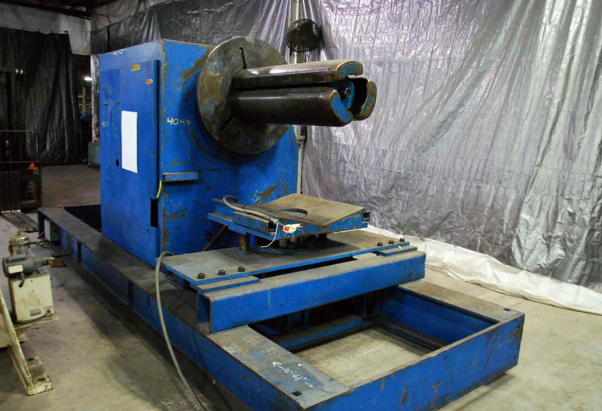 20000 lb. American Steel Line #1000, single uncoiler w/ coil car, 36" width, 15" ID, 3-arm hydraulic expansion - Image 5