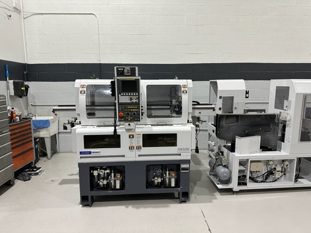 Miyano #GN-3200W-2F3, CNC Swiss Lathe, Fanuc Oi-Tf, 180 mm X, 200 mm Z, 20 mm drill shank diameter, 2.2/1.5 - Image 1