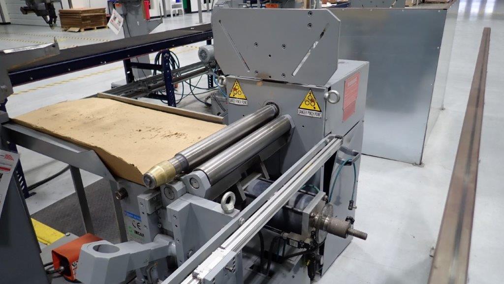 1.6' x 20 gauge Imcar #HiTech-5/60, hydraulic & pneumatic plate roll, 4-rolls, 23 FPM, piston drop end, 2005 - Image 1