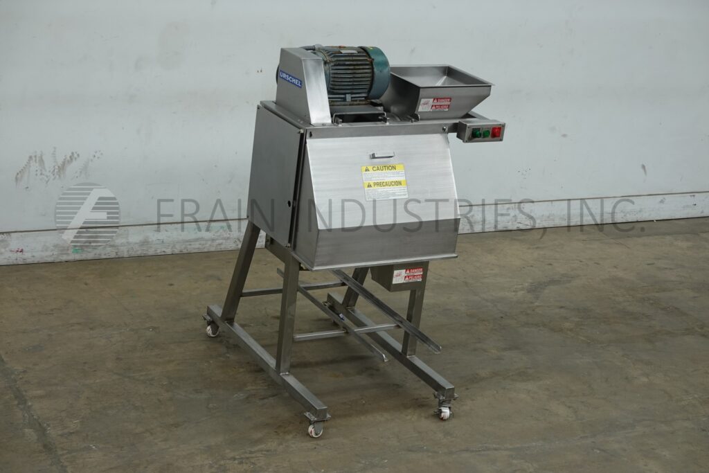 Urschel Laboratories Inc #RAD, Stainless Steel, dicer and strip-cutter, mounted on Stainless Steel frame with - Image 1