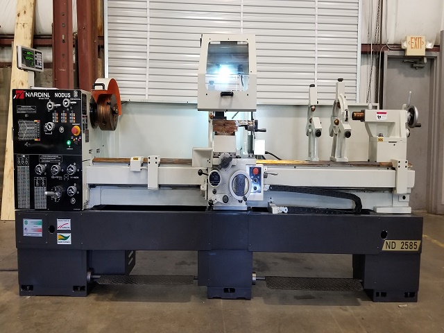 25" x 92" Nardini #ND-325, gap bed engine lathe, 18" swing over cross slide, inch/metric, 3-jaw 10" chuck - Image 1