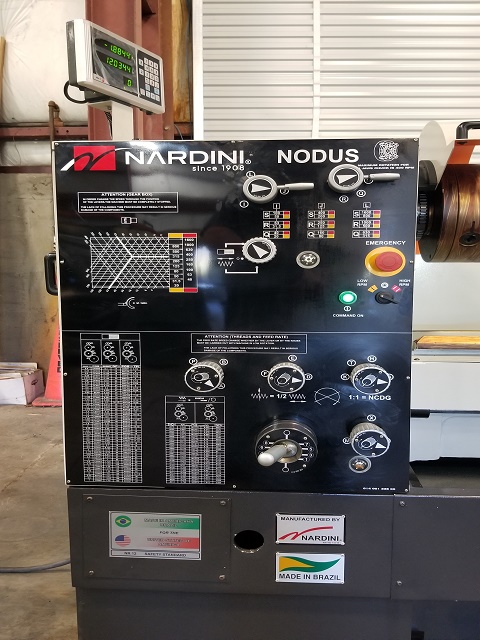 25" x 92" Nardini #ND-325, gap bed engine lathe, 18" swing over cross slide, inch/metric, 3-jaw 10" chuck - Image 6