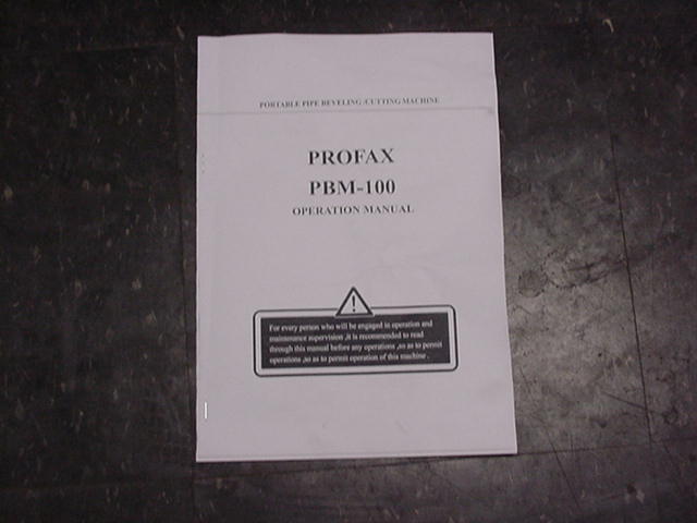 Profax #PBM-100, portable pipe beceling/cutting machine, 4" pipe diameter - Image 6