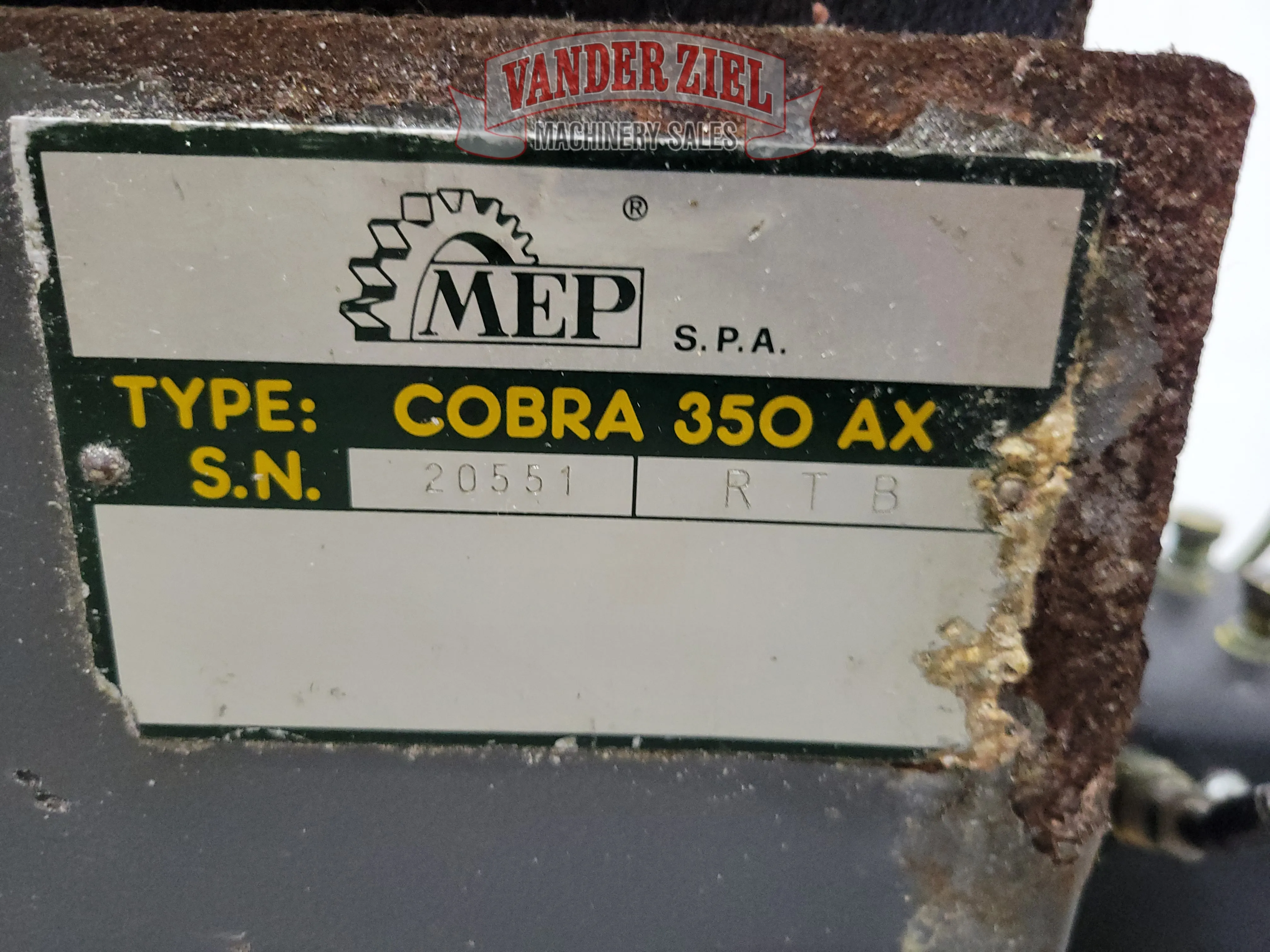 14" MEP / Wilton #Cobra -50AX, cold saw, 350x32x2.5mm blade, 7-7/16" vise opening, #15029 - Image 4