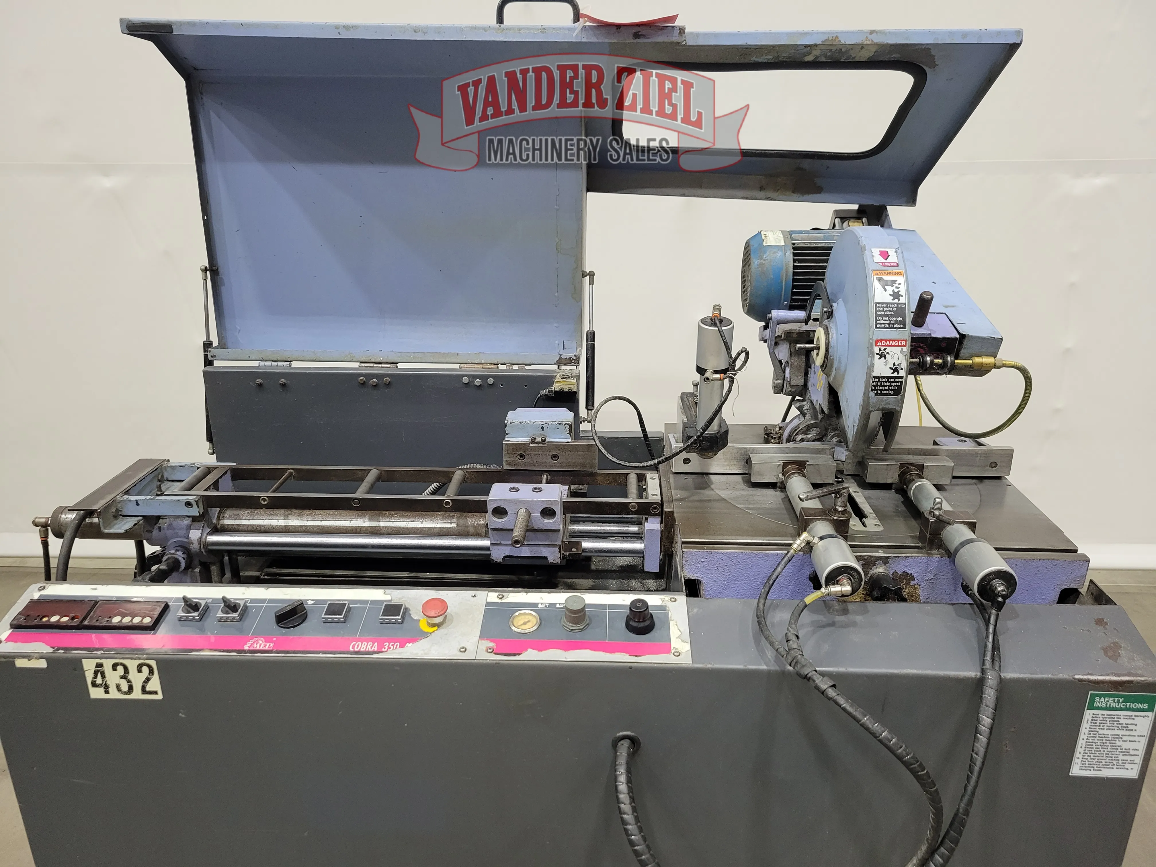 14" MEP / Wilton #Cobra -50AX, cold saw, 350x32x2.5mm blade, 7-7/16" vise opening, #15029 - Image 7