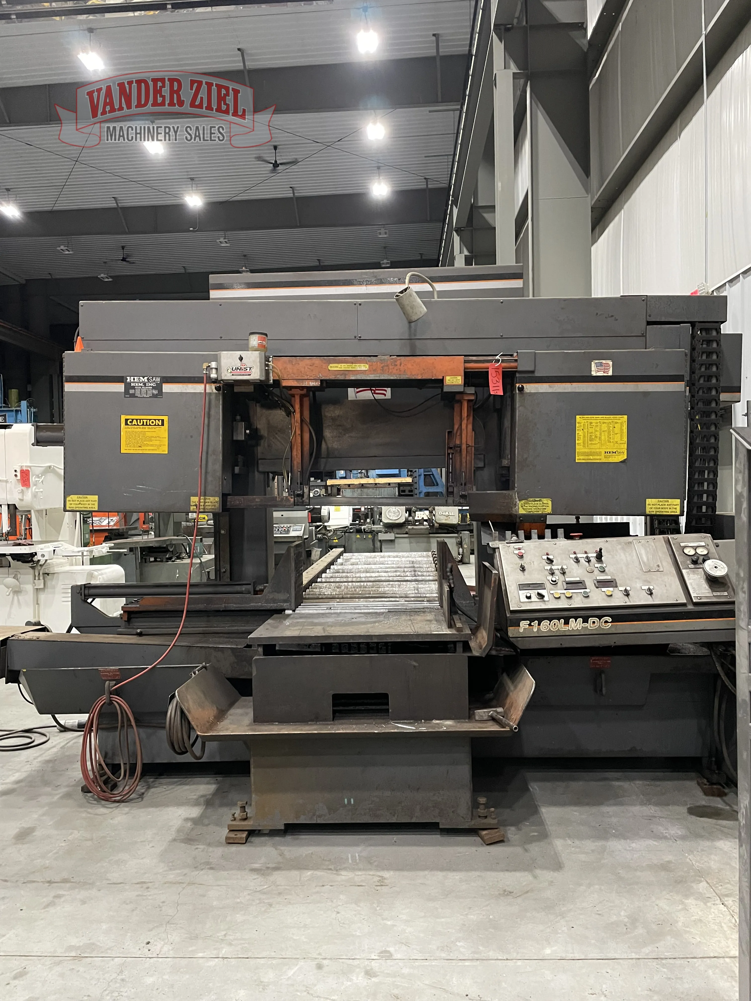 25" x 30" Hem #F160LM-60, dual post column horizontal saw, 26' 9" x 2" blade, #15311J - Image 1