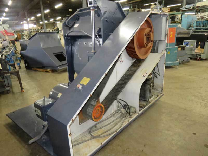 22" x 38" Sem Nemor #G2238, granulator, 100 HP, 5 knife solid rotor, 1 HP hydraulic assist - Image 5