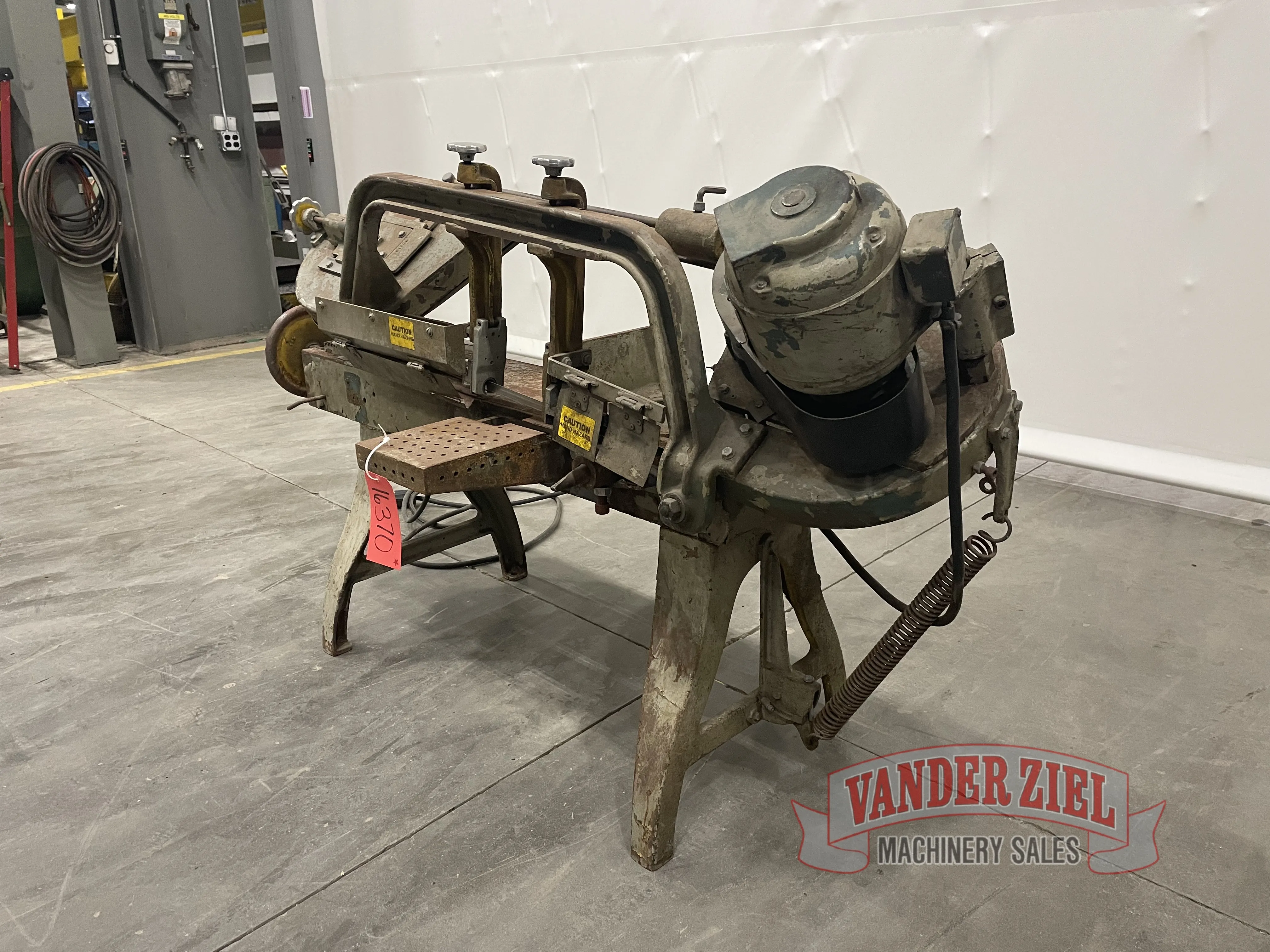 8" x 16" Wellsaw #800, horizontal saw, 8" round, 47,80,130 FPM, 45° swivel vise, #16370 - Image 5