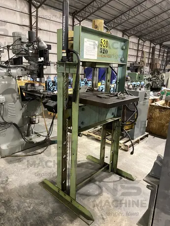 50 Ton, Enerpac, hydraulic H-frame press, 6" stroke, 28.75" btwn side frames, 13" x12" table - Image 2