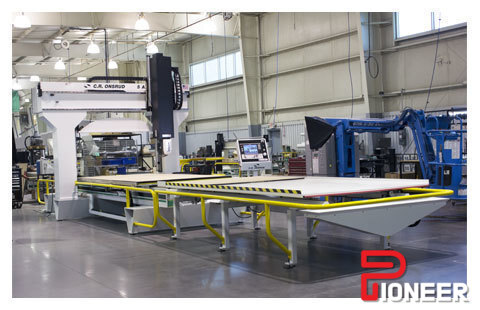 Onsrud #F146S, CNC router, 5-Axis, 144" x 60" table, 146" X, 80" Y, 29-41" Z, 12 HP, 24000 RPM, 12 side mount - Image 4