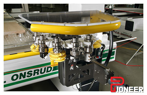 Onsrud #146S, CNC router, 3/4 Axes, 5' x 12' table, 146" X, 72" Y, 11" Z, 3000 ipm, 18 HP, 24000 RPM, 12 side - Image 4