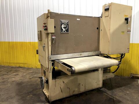43" x 75" Timesavers #243-1M, belt sander, 40 HP, serial #22086, 1992, #18170 - Image 1