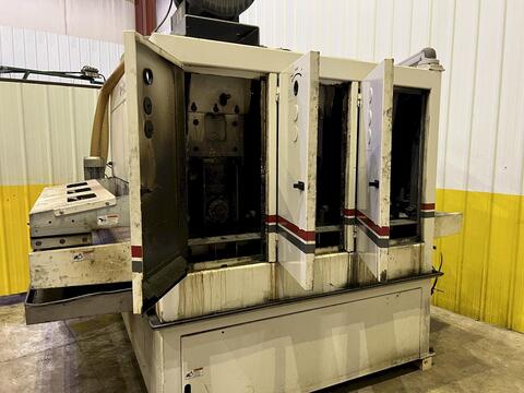 63" Midwest Automation #N3-6375, 3 head wet type belt deburring grinding machine, #18225 - Image 5