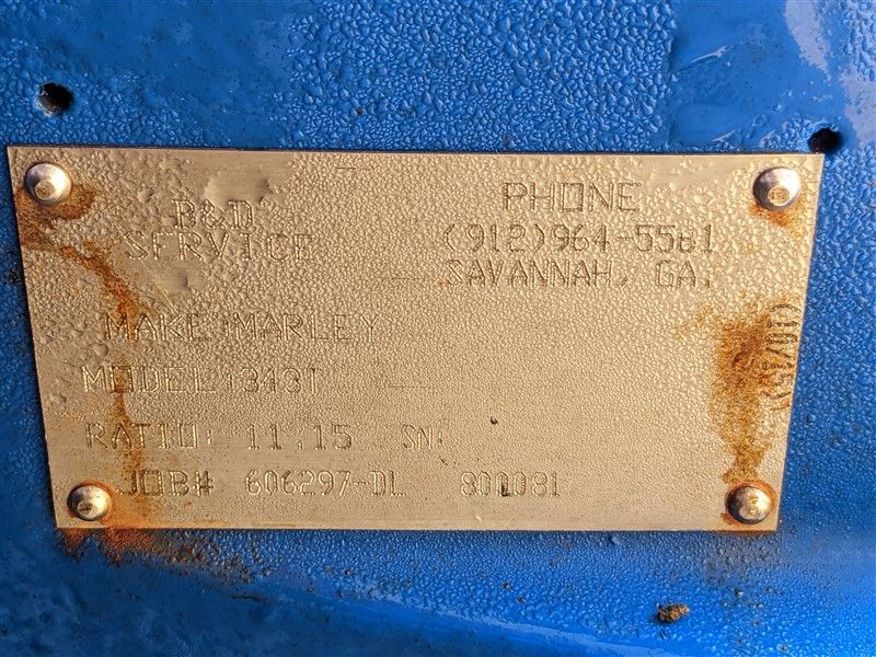 Marley #343T, cooling tower gear drive, 11.15:1 ratio, rebuilt - Image 4