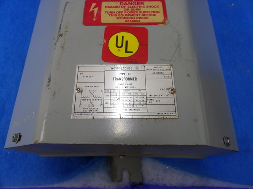 Westinghouse T-6E197 type EP transformer, 1 yr warranty - Image 5