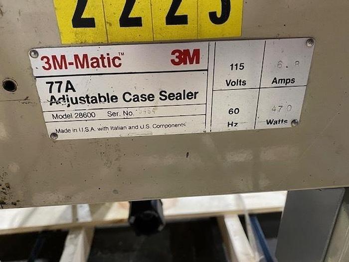 3M Matic #28600, 77A adjustable case sealer, 1 HP, serial #5464 - Image 2