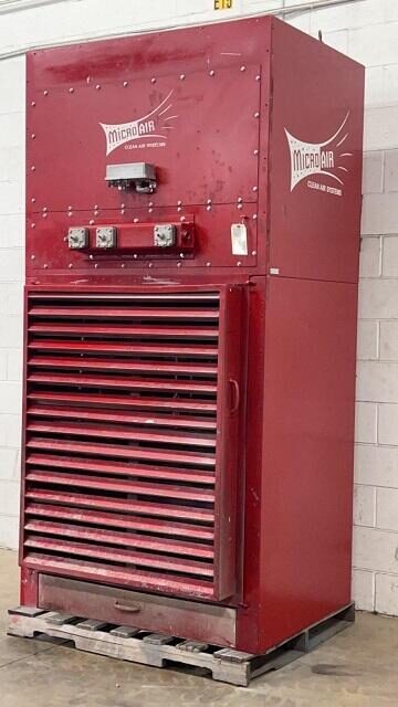 4500 cfm Micro Air #CAB8-881, ooth & Backdraft Dust Collector - Image 2