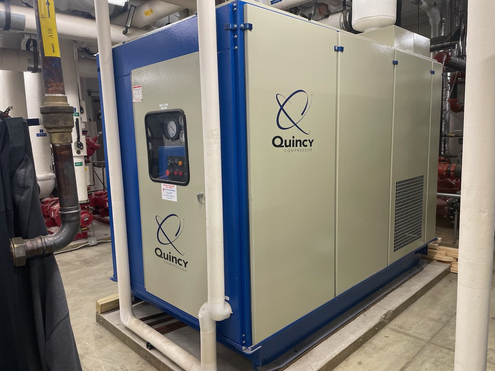 1500 acfm, Quincy #QSVI-100, Rotary Screw Vacuum Pump, 100 HP, 2006 - Image 3