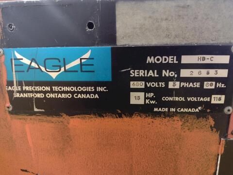 Eagle #HD-C, tube end former machine, 15 HP, serial #2653, #16805 - Image 3