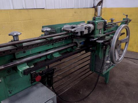 4-1/8" x 48" Carson #CHP-1H, tube end punch forming machine, hydraulic, #17891 - Image 9